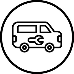 Vector Design Plumber Van Icon Style