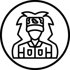 Vector Design Ghilie Suit Icon Style