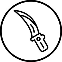 Vector Design Melee Weapon Icon Style