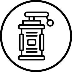 Vector Design Smoke Grenade Icon Style