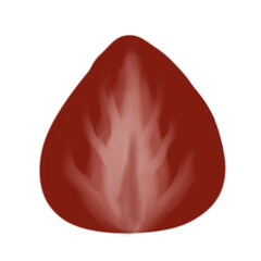 Red strawberries with hand drawing on transparent back gound. Printable wih high quality. 