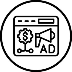 Vector Design Programmatic Media Buy Icon Style