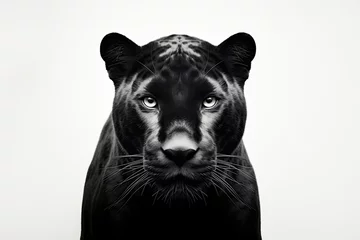 Poster portrait of a black panther tiger © ahmudz