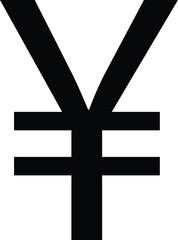 Yen icon . Japanese yen currency symbol vector