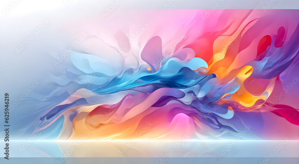 Poster light website background imaginary abstraction, generative ai