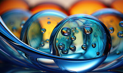 abstract viscous, glass background.