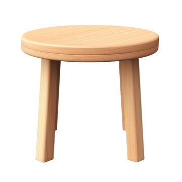 Cut-Off Wooden Table