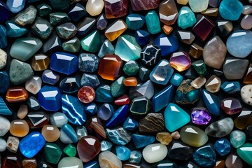 beach gemstones generated by AI tool