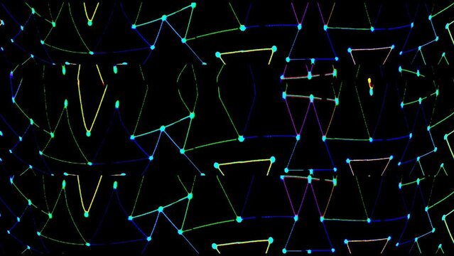 Abstract light background of connection colorful bright line