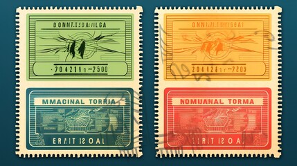 Obraz premium World tourism day background to generate 3D landscape illustrations such as planes, ships, cities, travel boxes,AI generated.