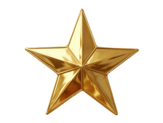 Golden Star Christmas Tree Topper