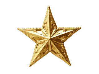 Fototapeta premium Golden Star Christmas Tree Topper