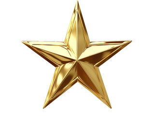 Golden Star Christmas Tree Topper