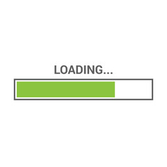 Loading bar progress icon system software update and upgrade concept.