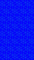Fototapeta premium Vector seamless cubic hexagon pattern. Abstract geometric low poly background. Stylish grid texture.