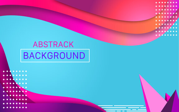 Abstrack wave loreipsum background soft pink color and blue water with pattern white for flyers