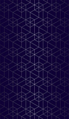 Vector seamless cubic hexagon pattern. Abstract geometric low poly background. Stylish grid texture.