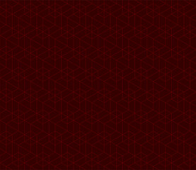 Vector seamless cubic hexagon pattern. Abstract geometric low poly background. Stylish grid texture.