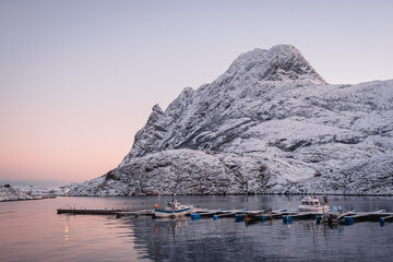 boats in the bay of Landegode, Norway