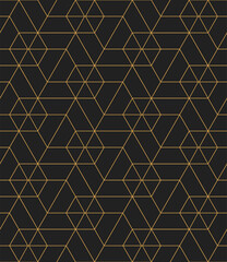 Vector seamless cubic hexagon pattern. Abstract geometric low poly background. Stylish grid texture.
