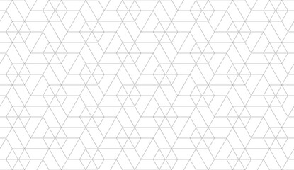 Fototapeta premium Vector seamless cubic hexagon pattern. Abstract geometric low poly background. Stylish grid texture.
