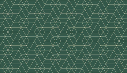 Fototapeta premium Vector seamless cubic hexagon pattern. Abstract geometric low poly background. Stylish grid texture.