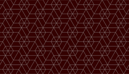 Vector seamless cubic hexagon pattern. Abstract geometric low poly background. Stylish grid texture.