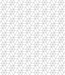 Vector seamless cubic hexagon pattern. Abstract geometric low poly background. Stylish grid texture.