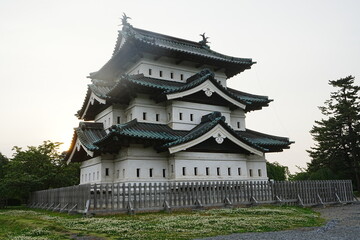 Fototapeta na wymiar Hirosaki Castle in Aomori, Japan - 日本 青森 弘前城 