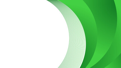 abstract green wave background with copy space area