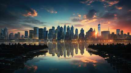 Fototapeta premium Business PowerPoint background image