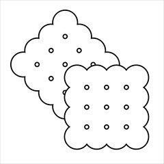  Vector icon, cookie set sticker, for design, printing on clothes, packaging