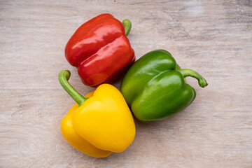 fresh summer colored bell pepper