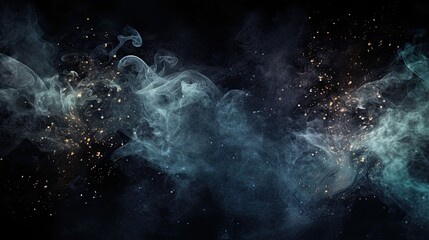 background with space and smoke