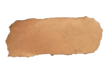 old torn paper isolated on white