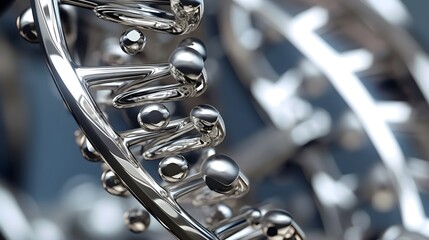 Human DNA chain.. Generative AI.