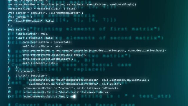 Programming, technology and computer background. Digital software source code. encrypted Program development and security hacking code. source code. software developer and Computer script