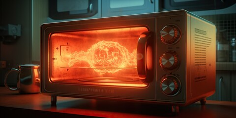 An atomic microwave revolutionizes cooking with its unparalleled speed and precision, offering a glimpse into the future of culinary technology. Generative AI