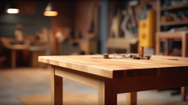 Empty table top good for product display