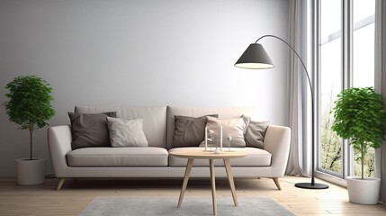 modern living room sofa lamp scandinavian