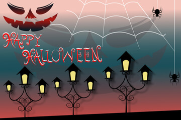 halloween background with bats