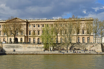 Fototapeta na wymiar Paris; France - april 27 2023 : Bateaux Mouche, tourist boat river