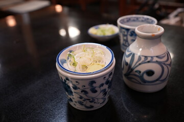 Soup of Chilled Zaru Soba , Japanese food - 日本 蕎麦屋 そばつゆ