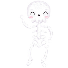 Cute Skeleton, Skull, Cute Halloween, Skeleton