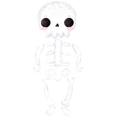 Cute Skeleton, Skull, Cute Halloween, Skeleton