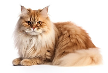 Catt on white background