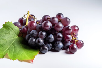Fototapeta premium Grapes on white background