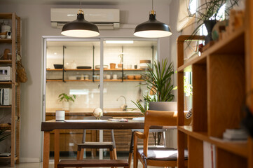 Background of modern home office