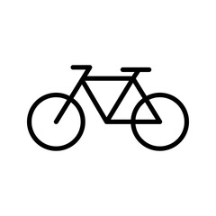 Bicycle. Bike icon vector color editable