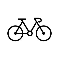 Bicycle. Bike icon vector color editable